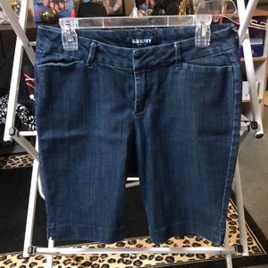 Old Navy denim Bermuda shorts.
